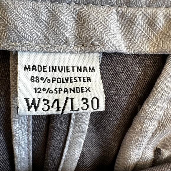 FootJoy Men's Performance Golf Pants Trousers Resort Stretch Gray Size 34x30 - Picture 6 of 11